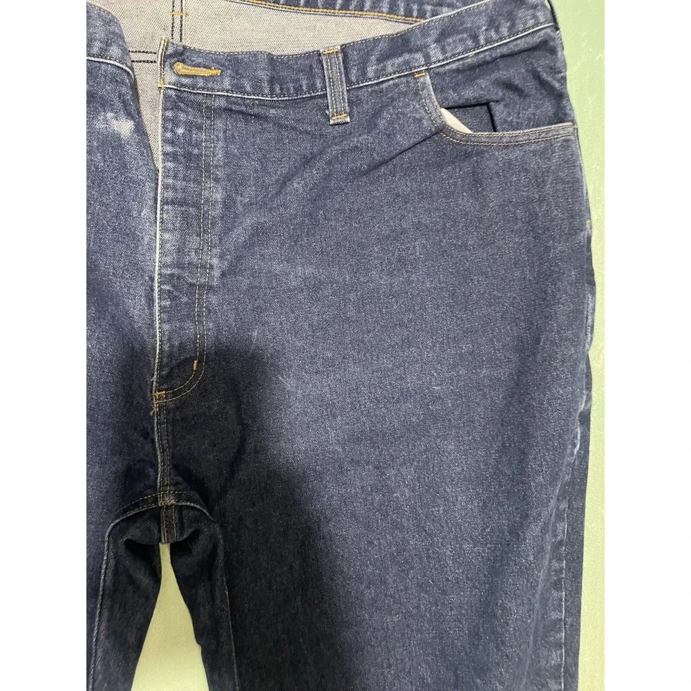 Carhartt Men FR Flame‎ Resistant Jeans 50x32 Dark Wash HRC 2 Denim Work Pants